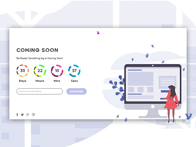 Underconstruction Website Page animation app comingsoon comingsoonpage design dribbble illustrator landingpage ui ux web website