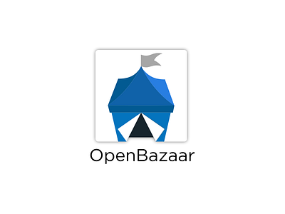 OpenBazaar Logo bitcoin cryptocurrency design icon logo openbazaar tent