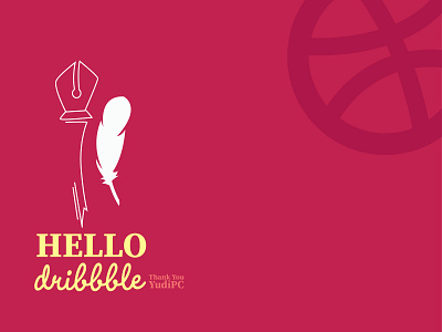 Hello Dribbble debute design hello illustration logo