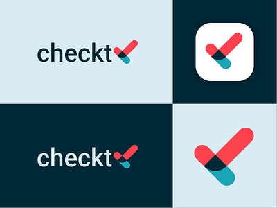 CheckT Logo + App Icon app icon ios logo logo design