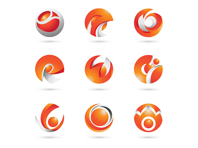 Circle Color Modern Logo Icon