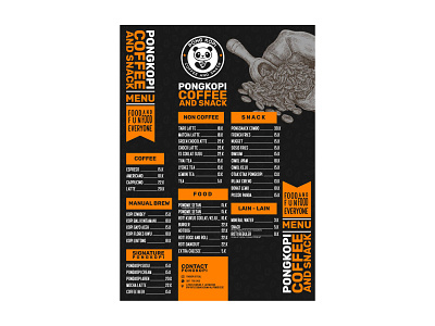 Design Menu PONGKOPI JAKARTA