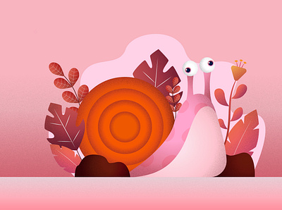 Pinky Snail illustrate illustration illustrator uiux