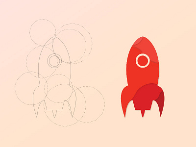 Rocket Concept abstract concept design icon identity illustrator logo paper photoshop rocket vector