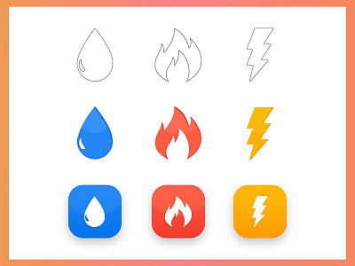 Elements - Sketches, icons and app icons
