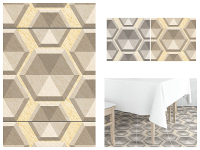 HexaStone art ceramic tiles interior pattern pattern design