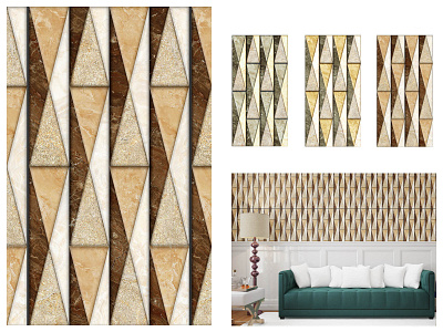 Frizzy art ceramic tiles interior pattern pattern design
