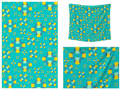 Polka Frio art blue color design fabric fashion fly fun illustration pattern pattern design polka print spring summer textile trend wallpaper yellow