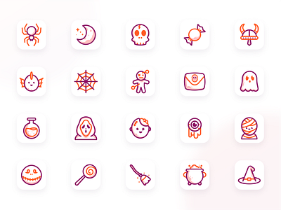 50 Free Halloween icon set character halloween halloween party icon icon design icon set iconography illustration