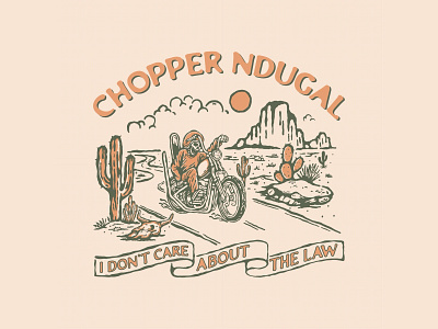Chopper Ndugal artwork badge badge design branding chopper design graphic design illustration logo vintagedesign