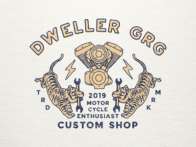 Dweller design badges motorcycle