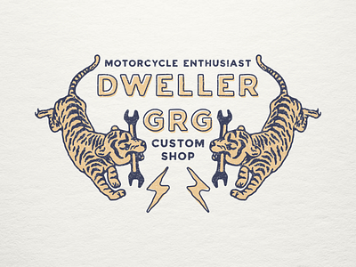 Dweller Garage design illustrator badge