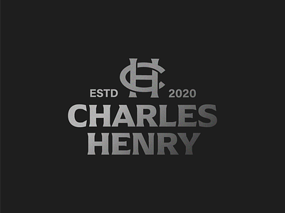 Charles Henry Logo branding coffee gradient logo monogram monogram logo texture typogaphy