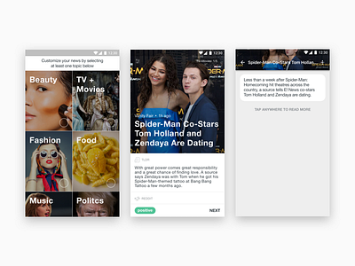 Byline News android mobile news ui ux