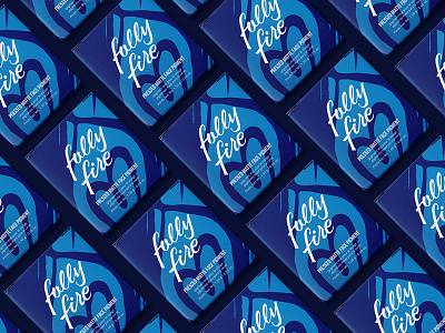 Folly Fire Packaging branding cosmetics flame heart logo makeup mark packaging