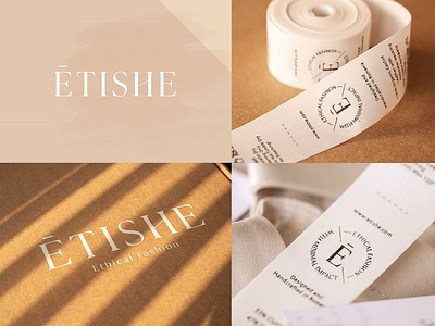 ETISHE brand branding fashion identity logo mark packaging sustainable