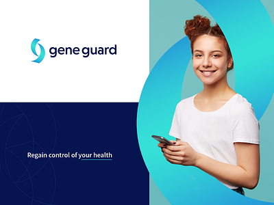 Gene Guard identity brand branding design dna gene genomics identity illustration logo mark vector
