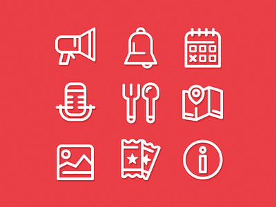 Icons for a thing... android app concept icon icons illustrator ios line pack set vector