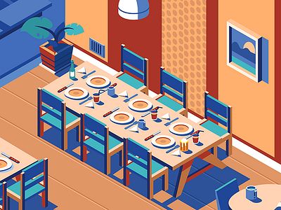 Isometric Restaurant