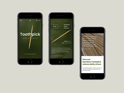 Toothpick. Mobile screens eco green mobile nature product