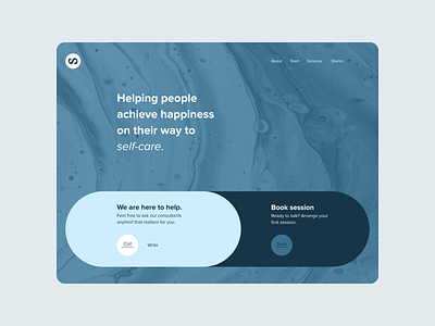 Social Psychology Centre First Screen branding calm clean graphic design health medical minimalistic psycology selfcare selfhelp social soul ui