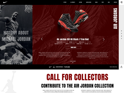 Rebuild Jordans website brand business design sketch vector webdesign website