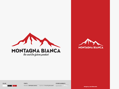 MontagnaBianca LOGO art brand branding business design icon logo logo design typography vector