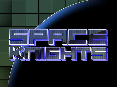 Space Knights game knights logo space title