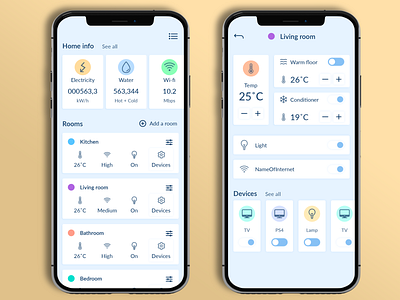 concept of smarthome app app concept design designer ios ios app minimal mobile smarthome ui ui design ui ux ux ux design