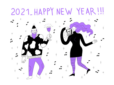 Happy New Year!!! design happy new year illustration