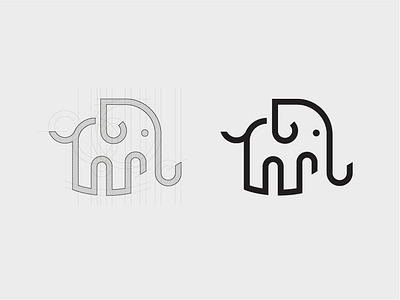 Logo - Elephant animal logo brand design branding design elegant elephant logo logo logo design logodesign vector
