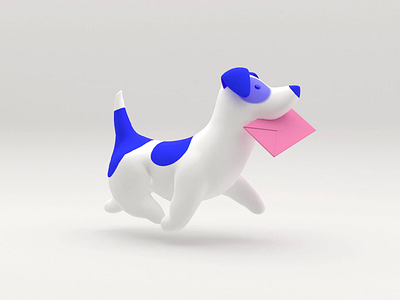 Mokky the Dog 3d 3d animation 3d illustration animated gif animation character character animation design dog doggy gif illustration mail render walk website animation