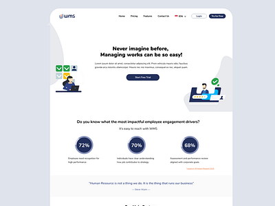 HR Solution Landing Page