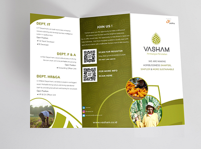 Tri Fold Flyer for Aggribusiness Industry agribusiness flyer flyer design trifold