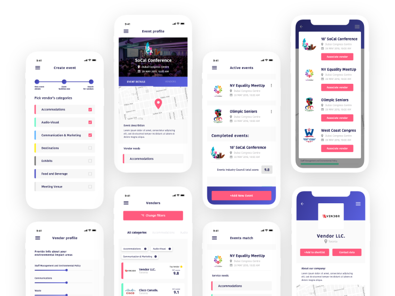 Event Council App by Alex Szenk | Szenk.co on Dribbble