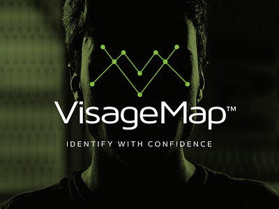 Visage Map Logo identity logo tech technology