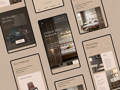 Chinese bed special page app design ui ux