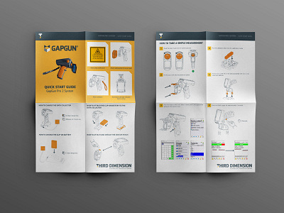 Quick Start Guide design folding illustration print typography vector