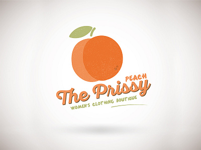 Prissy Peach Logo illustration illustrator logo logo design