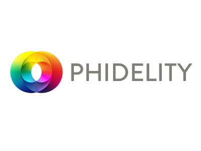 Phidelity Logo brandon grotesque color golden ratio logo