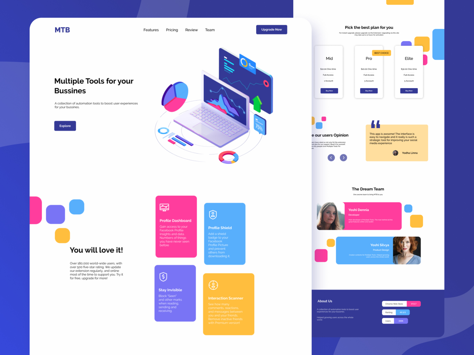 Web Design by Ifan Tegar on Dribbble