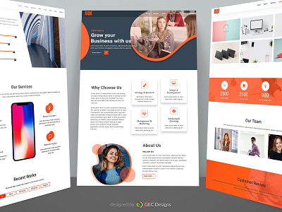 SQE Creative Business Website Template web design website design