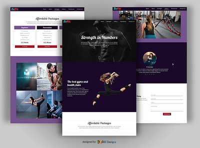 BeFit Fitness Center Bootstrap Website Template web design web template web template design website design