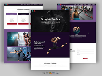 BeFit Fitness Center Bootstrap Website Template