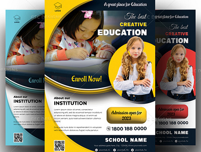 Professional-looking school promotion flyer design adobe photoshop brochure design design flyer flyer design graphic design psd
