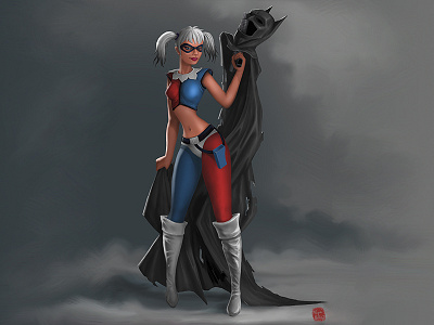 Harley Queen character game harley queen illustration photoshop