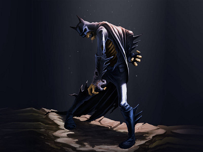 Bat Zombie batman fan art illustration photoshop
