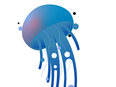 Jellyfish random logo conception design logo