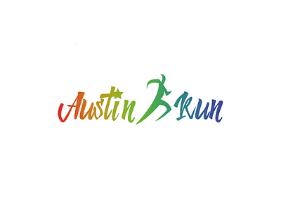 Thirty Logos #7 Austin Run conception icône illustration limage de marque logo thirtylogos thirtylogoschallenge type typographie ui ux vecteur web