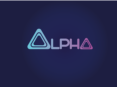 Alpha conception icône illustration limage de marque logo type typographie vecteur web